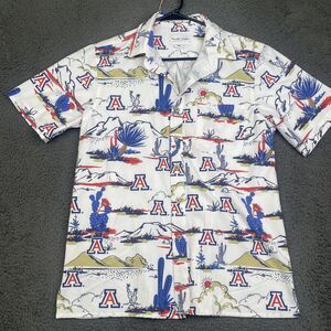 Tellum Chop Arizona Wildcats Shirt Button Up Mens Medium NCAA Hawaiian Camp